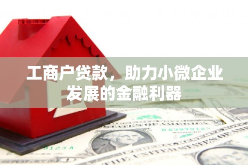西峡工商户贷款，助力小微企业发展的金融利器