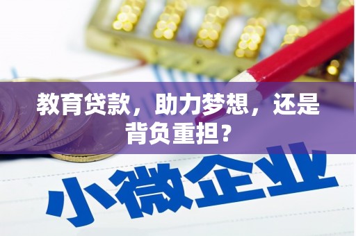 西峡教育贷款，助力梦想，还是背负重担？