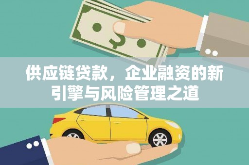 西峡供应链贷款，企业融资的新引擎与风险管理之道