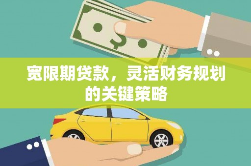 西峡宽限期贷款，灵活财务规划的关键策略