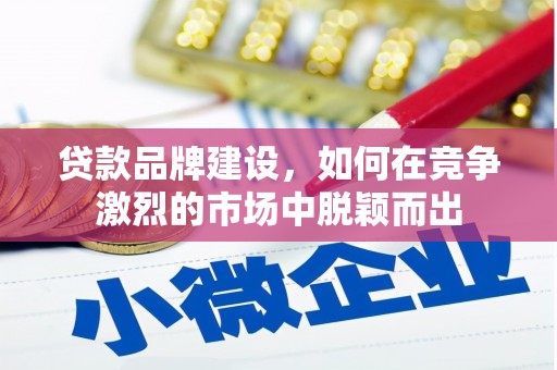 西峡贷款品牌建设，如何在竞争激烈的市场中脱颖而出