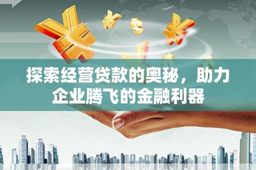 西峡探索经营贷款的奥秘，助力企业腾飞的金融利器