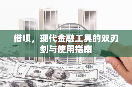 西峡借呗，现代金融工具的双刃剑与使用指南