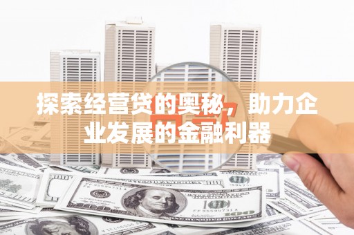 西峡探索经营贷的奥秘，助力企业发展的金融利器