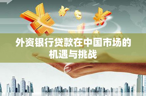 西峡外资银行贷款在中国市场的机遇与挑战