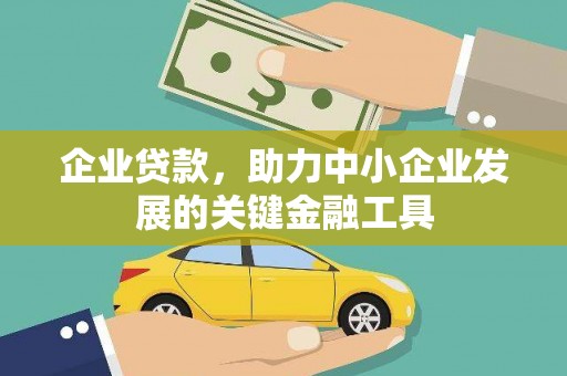 西峡企业贷款，助力中小企业发展的关键金融工具