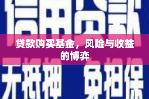 西峡贷款购买基金，风险与收益的博弈