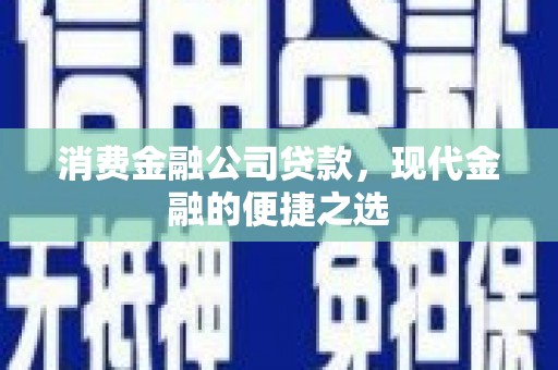 西峡消费金融公司贷款，现代金融的便捷之选
