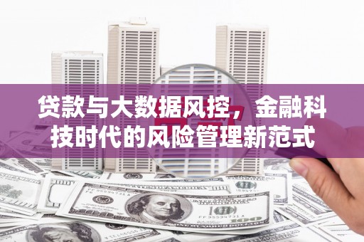 西峡贷款与大数据风控，金融科技时代的风险管理新范式