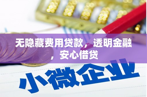 西峡无隐藏费用贷款，透明金融，安心借贷