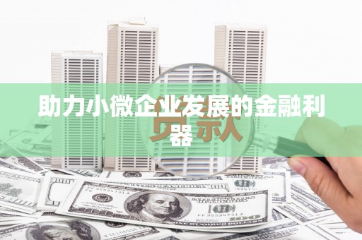 西峡助力小微企业发展的金融利器