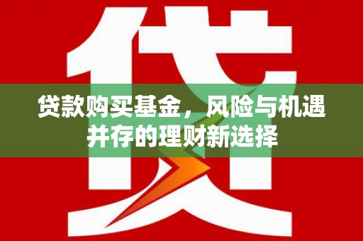 西峡贷款购买基金，风险与机遇并存的理财新选择