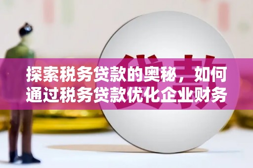 西峡探索税务贷款的奥秘，如何通过税务贷款优化企业财务