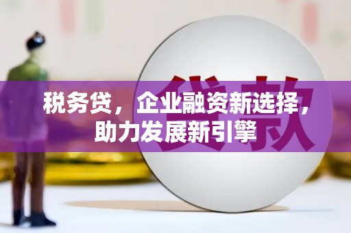 西峡税务贷，企业融资新选择，助力发展新引擎