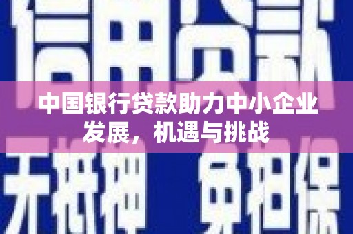 西峡中国银行贷款助力中小企业发展，机遇与挑战