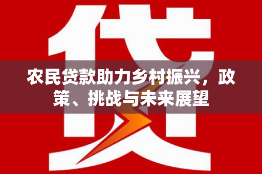 西峡农民贷款助力乡村振兴，政策、挑战与未来展望