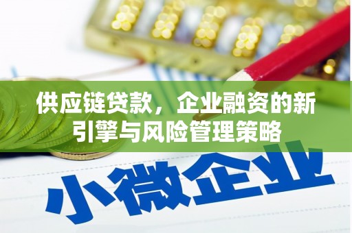 西峡供应链贷款，企业融资的新引擎与风险管理策略