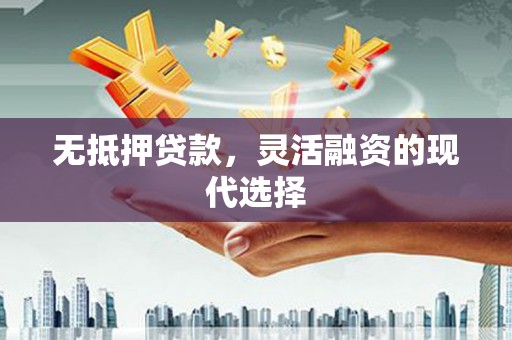 西峡无抵押贷款，灵活融资的现代选择