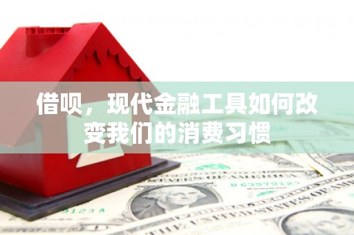 西峡借呗，现代金融工具如何改变我们的消费习惯