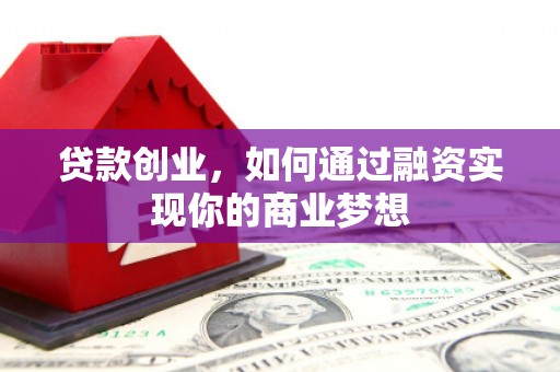 西峡贷款创业，如何通过融资实现你的商业梦想