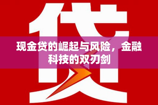 西峡现金贷的崛起与风险，金融科技的双刃剑