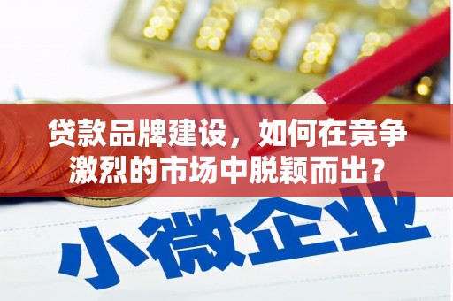 西峡贷款品牌建设，如何在竞争激烈的市场中脱颖而出？