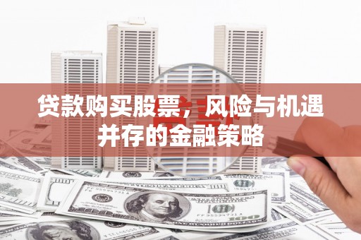 西峡贷款购买股票，风险与机遇并存的金融策略