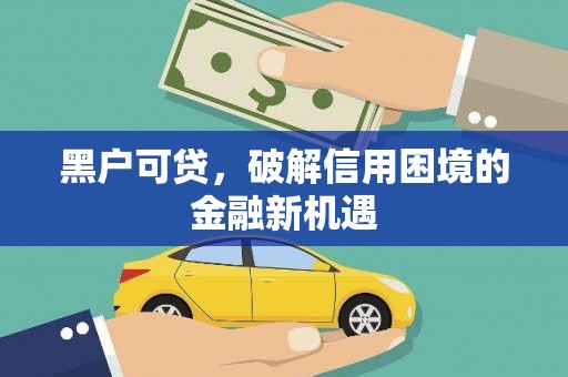 西峡黑户可贷，破解信用困境的金融新机遇