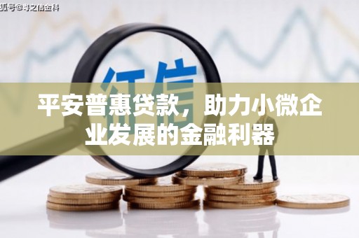 西峡平安普惠贷款，助力小微企业发展的金融利器