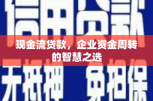 西峡现金流贷款，企业资金周转的智慧之选
