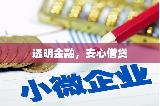 西峡透明金融，安心借贷