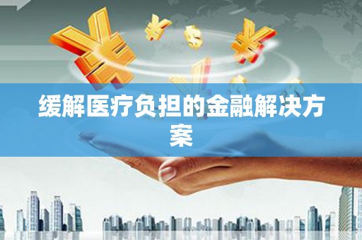 西峡缓解医疗负担的金融解决方案