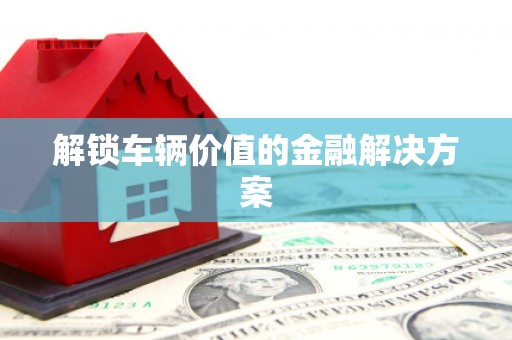 西峡解锁车辆价值的金融解决方案