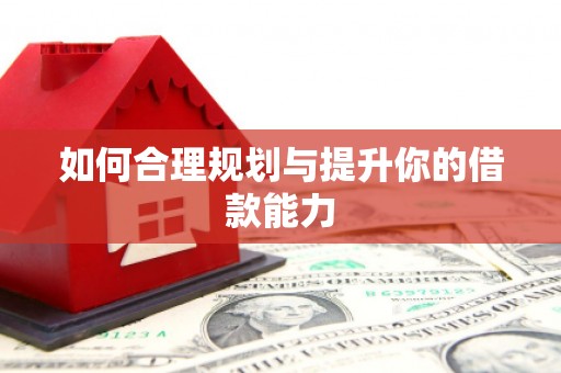 西峡如何合理规划与提升你的借款能力